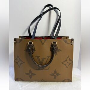Louis Vuitton Tan and Brown Monogram Tote